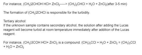 lucas test results|Org Chem Text:Chapter 5:5.